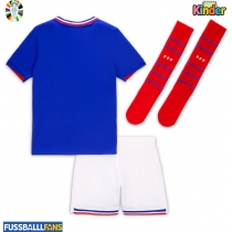 Frankreich Heimtrikotsatz Kinder EM 2024 Kurzarm (+ Kurze Hosen)